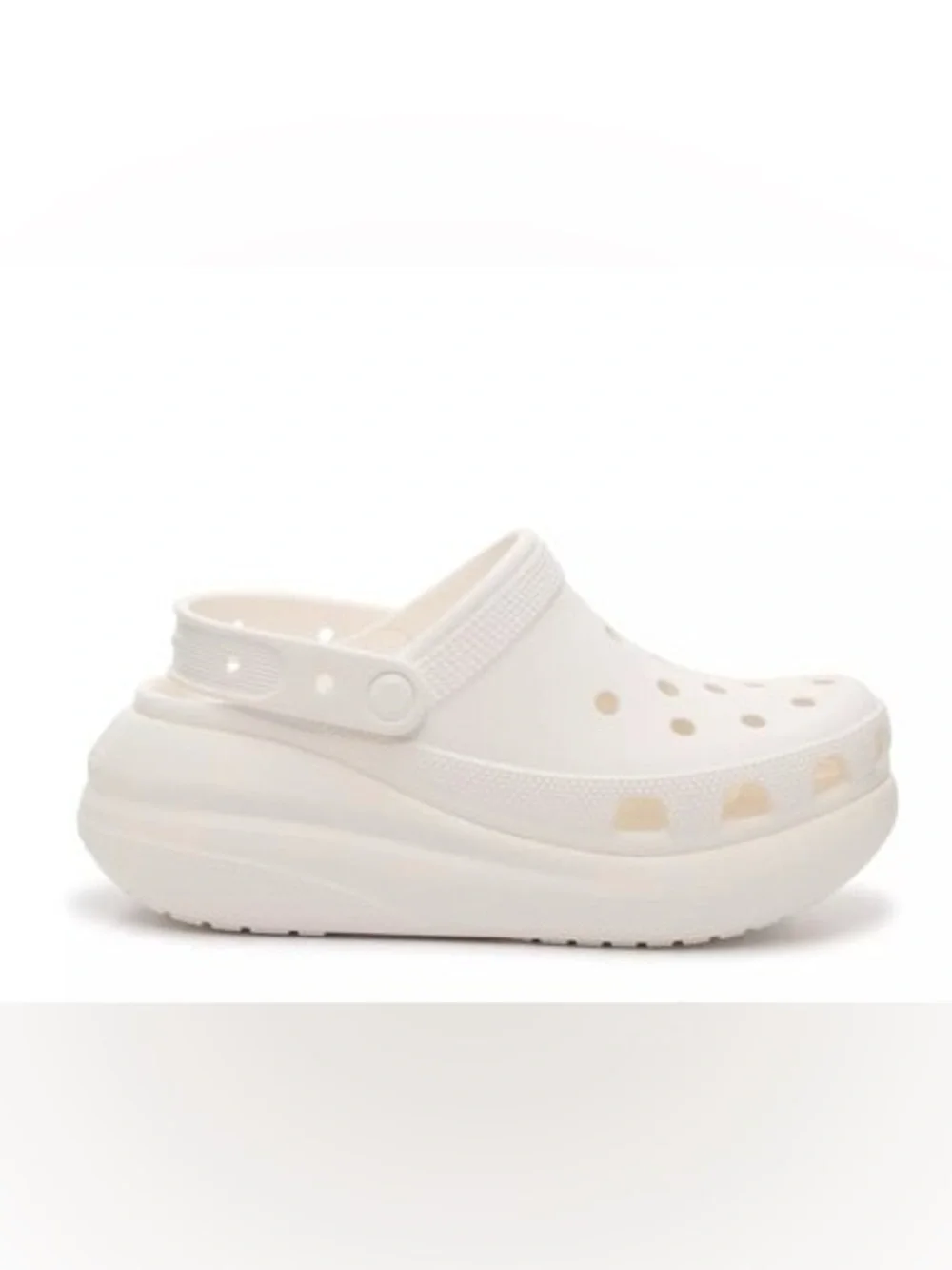 Crocs Men’s White Classic Crush Platform Clog